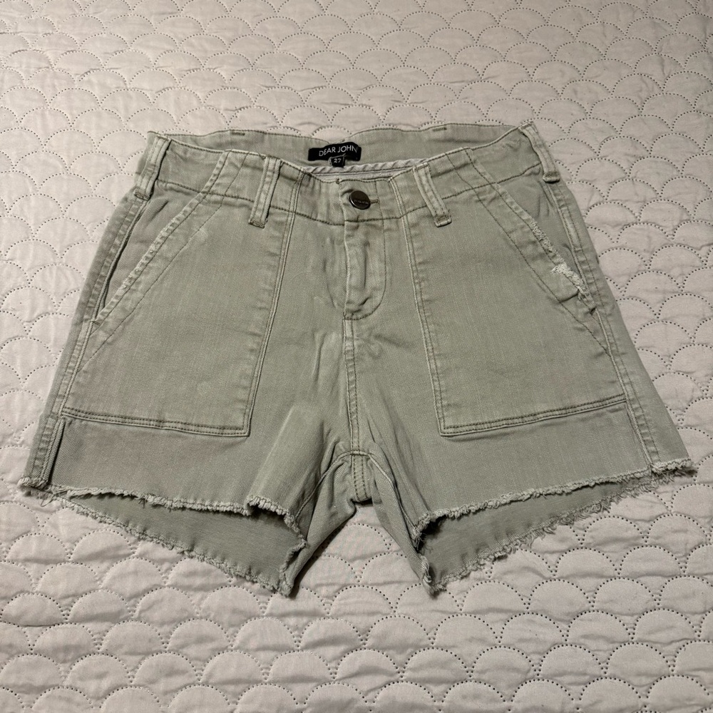 Stitch Fix Dear John khaki shorts w/ fray and stretch, size 27 / size 4